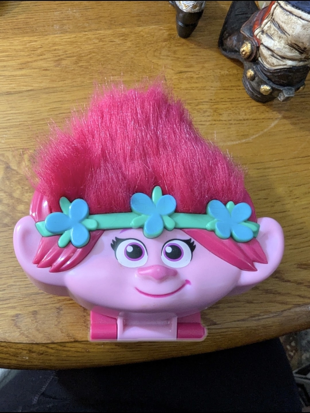 2 Polly Pockets Trolls Pink Poppy Hair Play Compact/purple Mosters High Skull